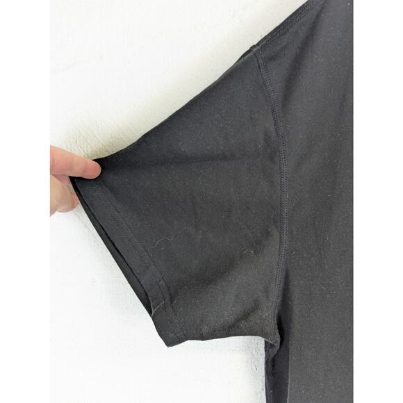 BYLT Black T Shirt Drop Cut V Neck Mens XL Premium Basic Classic Undershirt - Picture 3 of 9